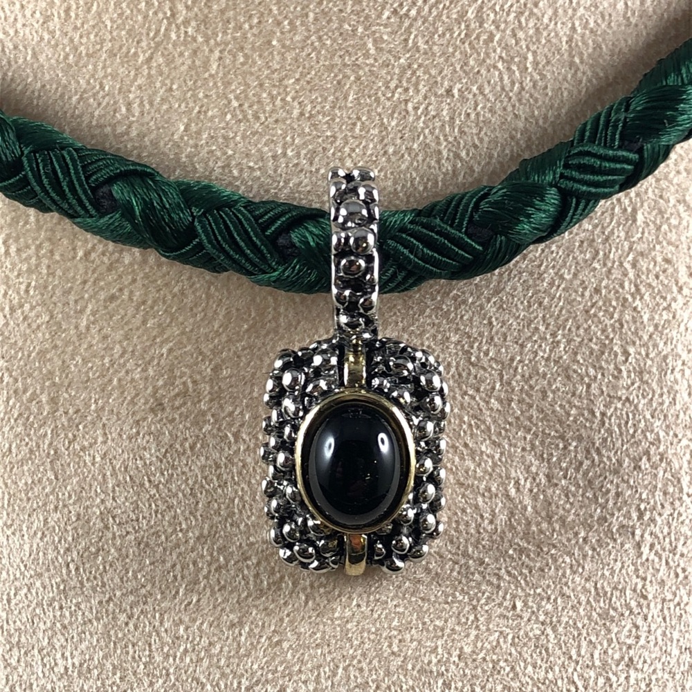 David Yurman Style Black Onyx Pendant